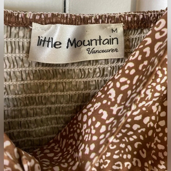 Brown Floral Mini Dress - Picture 4 of 4